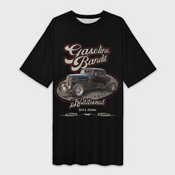 Женская длинная футболка Хотрод Gasoline bandit