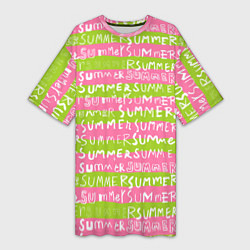 Женская длинная футболка Summer pattern