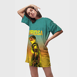 Футболка женская длинная Mad Max - Furiosa, цвет: 3D-принт — фото 2