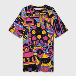 Футболка женская длинная О Париж, цвет: 3D-принт