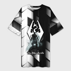 Женская длинная футболка The Elder Scrolls geometry