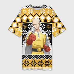 Женская длинная футболка One-Punch Man sweater