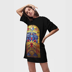 Футболка женская длинная Warhammer 40000 - art, цвет: 3D-принт — фото 2