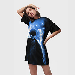 Футболка женская длинная Поднятие уровня в одиночку - магистр теней, цвет: 3D-принт — фото 2