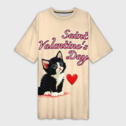 Женская длинная футболка Saint Valentines Day