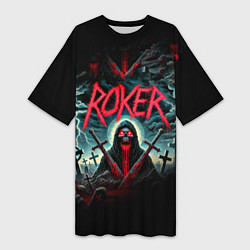 Женская длинная футболка Roker - blood in the ground