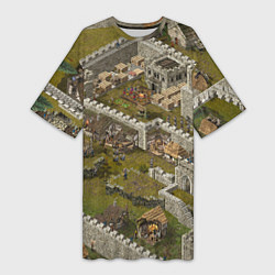 Футболка женская длинная Stronghold Crusader Definitive Edition, цвет: 3D-принт