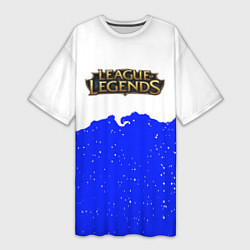 Женская длинная футболка League of Legends ночь