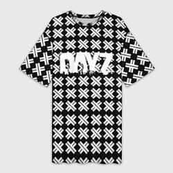 Футболка женская длинная Dayz крестики, цвет: 3D-принт