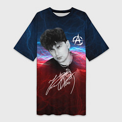 Женская длинная футболка Юрий Клинских автограф