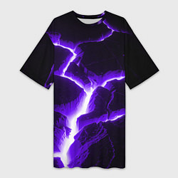 Женская длинная футболка The rift