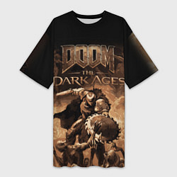 Женская длинная футболка Doom the dark ages