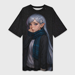 Женская длинная футболка Эмилия реализм