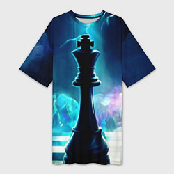 Женская длинная футболка Дымовая партия