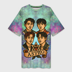 Женская длинная футболка Astro в стиле татуировки