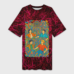 Женская длинная футболка Astro в стиле психоделики