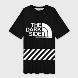 Футболка женская длинная The dark side, цвет: 3D-принт