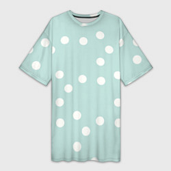 Футболка женская длинная Снежная морская пена, цвет: 3D-принт