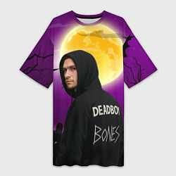 Женская длинная футболка Deadboy Bones