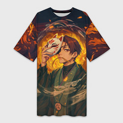 Женская длинная футболка Хаято Суо - Ветролом