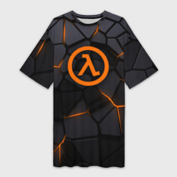 Футболка женская длинная Half Life - armor, цвет: 3D-принт