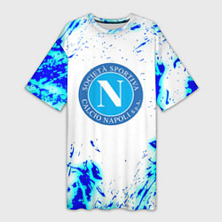 Женская длинная футболка Наполи текстура краски