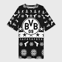 Женская длинная футболка Borussia x counter strike