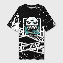 Женская длинная футболка Counter strike game