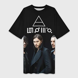 Женская длинная футболка 30 seconds to mars