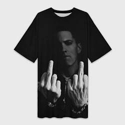 Женская длинная футболка Eminem Fuck