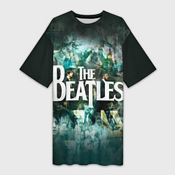 Футболка женская длинная The Beatles Stories, цвет: 3D-принт