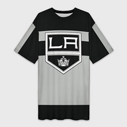 Футболка женская длинная Los Angeles Kings, цвет: 3D-принт