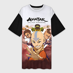 Женская длинная футболка Avatar: The last airbender