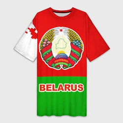 Женская длинная футболка Belarus Patriot