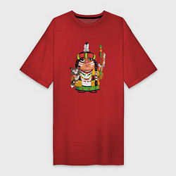 Женская футболка-платье Забавные Индейцы 9