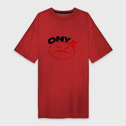 Футболка женская-платье Onyx, цвет: красный