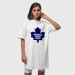 Футболка женская-платье Toronto Maple Leafs, цвет: белый — фото 2