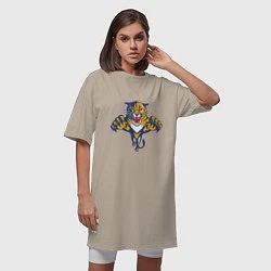 Футболка женская-платье Florida Panthers, цвет: миндальный — фото 2