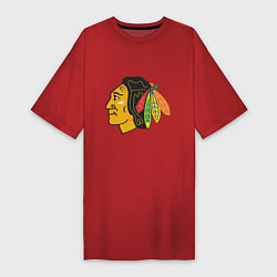 Женская футболка-платье Chicago Blackhawks