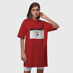 Футболка женская-платье Доктор Стоун персонажи, цвет: красный — фото 2