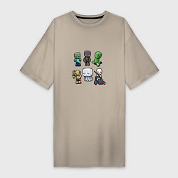 Женская футболка-платье Minecraft Units