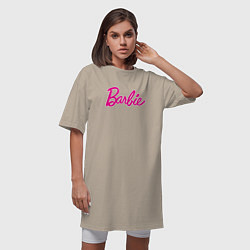 Футболка женская-платье Барби 3, цвет: миндальный — фото 2