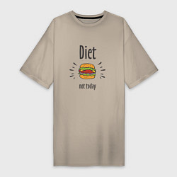 Женская футболка-платье Diet. Not Today