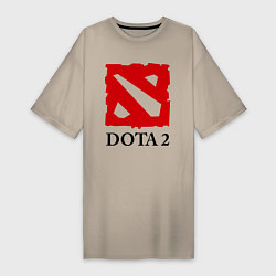 Женская футболка-платье Dota 2: Logo