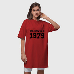 Футболка женская-платье На Земле с 1979, цвет: красный — фото 2
