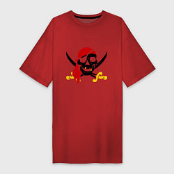 Женская футболка-платье Пиратская футболка