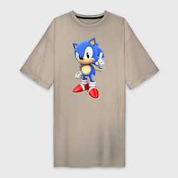 Женская футболка-платье Classic Sonic
