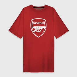 Футболка женская-платье FC Arsenal, цвет: красный