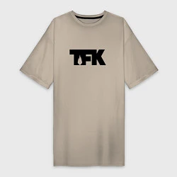 Женская футболка-платье TFK: Black Logo