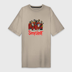 Женская футболка-платье SimpsKnot